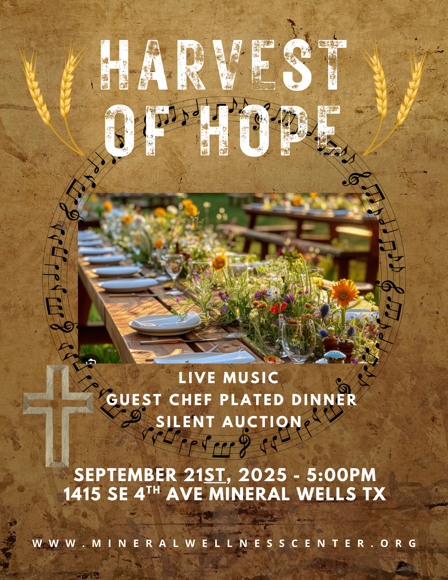 Harvest of Hope Dinner from Mineral Wellness Center, Mineral Wells Tx